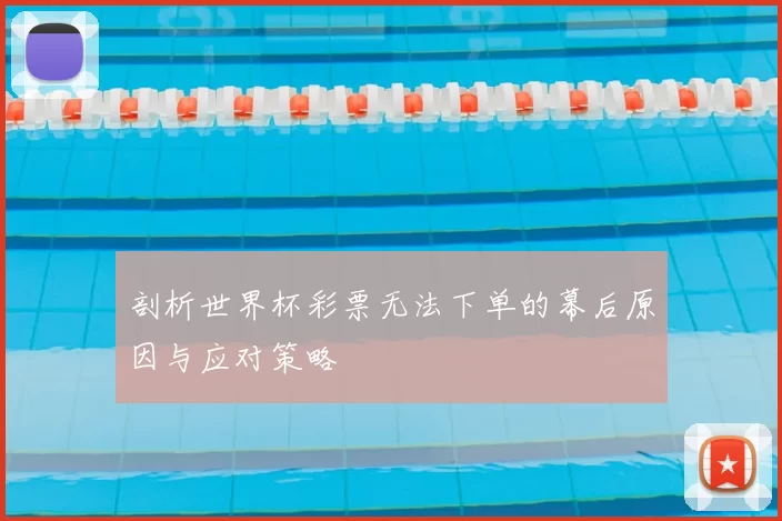 剖析世界杯彩票无法下单的幕后原因与应对策略